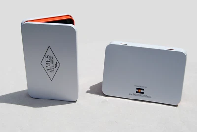 AMES FLY FISHING Mini Tin Silicone Fly Fishing Box White
