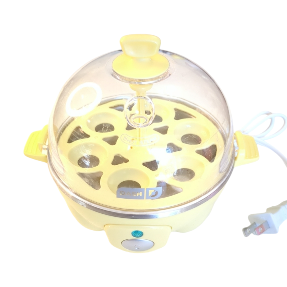 DASH Rapid Electric Egg Cooker 6 Egg Capacity in Yellow Pre-Owned
