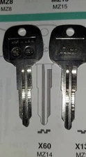 Mazda X60, MZ14 Vintage Key Blank.