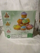 WILTON Cupcakes "N' More Cake Stand Holds 13 Cupcakes/Party Favors Easy Assemble