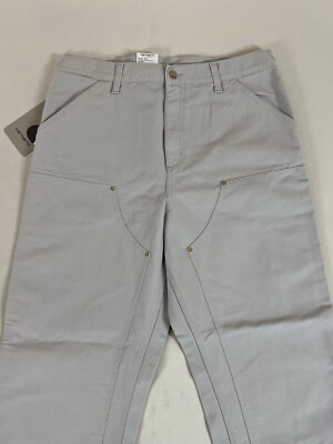 CARHARTT WIP DOUBLE KNEE PANT BASALT RINSED 36X32 NWT | eBay