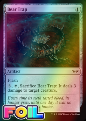 x1 Bear Trap DSK Duskmourn MTG 243 FOIL COMMON M/NM 1x | eBay