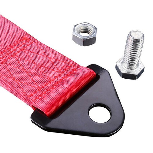 REMOVE BEFORE FLIGHT Racing trailer tow with belt rope rally hook universal - Picture 5 of 8