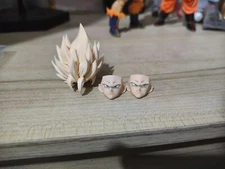 custom  shf 1/12 ssj2 goku head light yellow（No Figure）son goku head kit