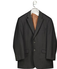 Brook Taverner Grey Regular Fit Oxford Pure New Wool Blazer UK 42" CHEST