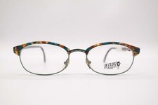 Vintage Le Club 3506 53 749 Green Multicolored Black Oval Glasses NOS