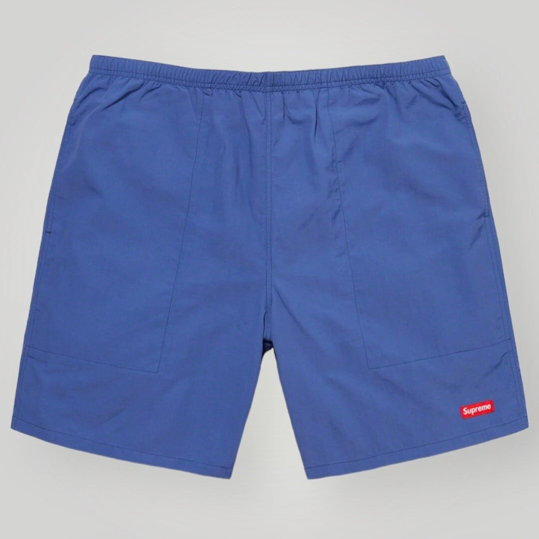 Supreme SS20 Mens Large Nylon Water Short Lt Navy Sz XL