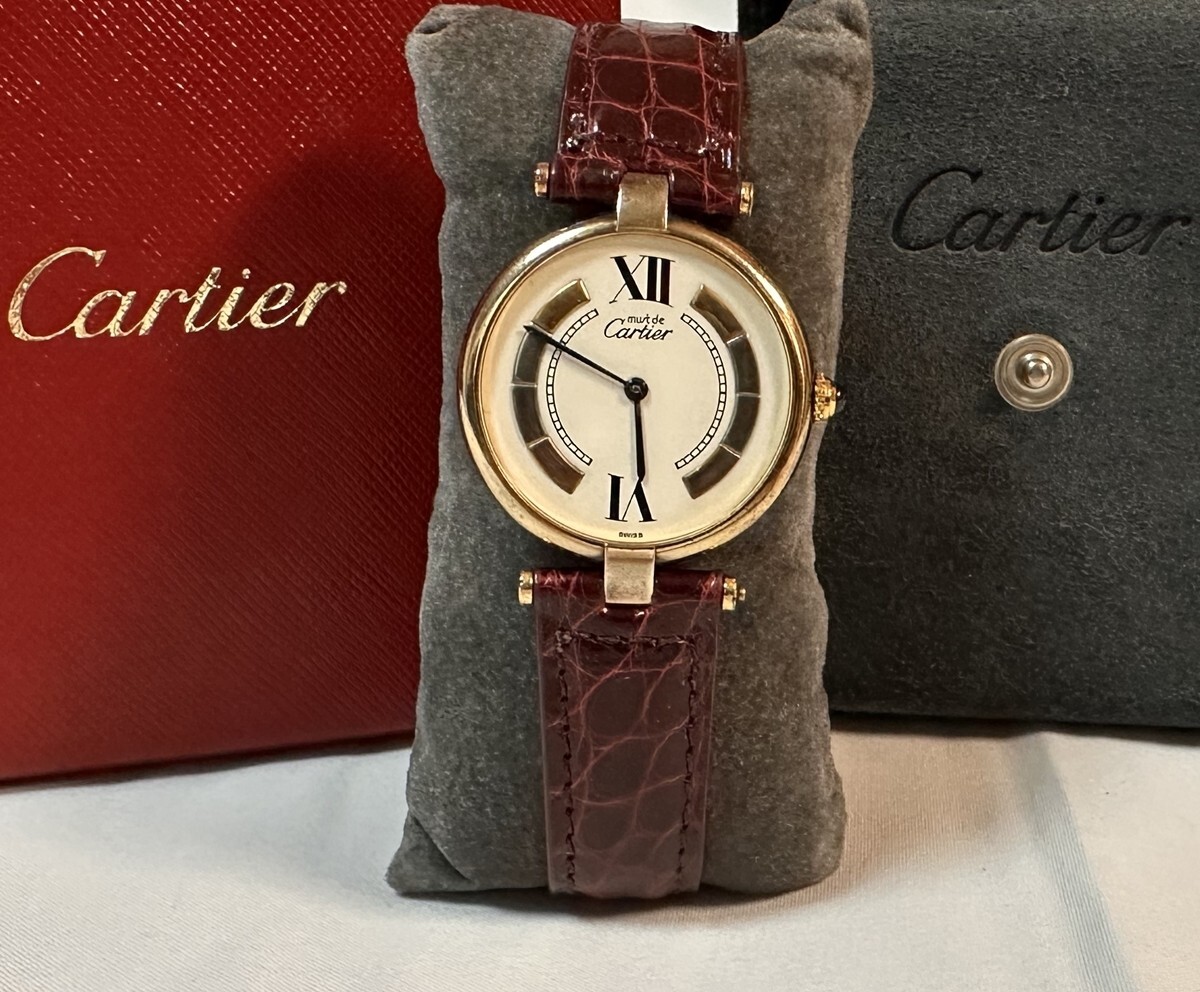Cartier vermeil watch strap Clearance