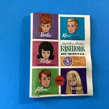 Exclusive Fashions By Mattel Book 1 Mini Catalog Barbie Ken 1963