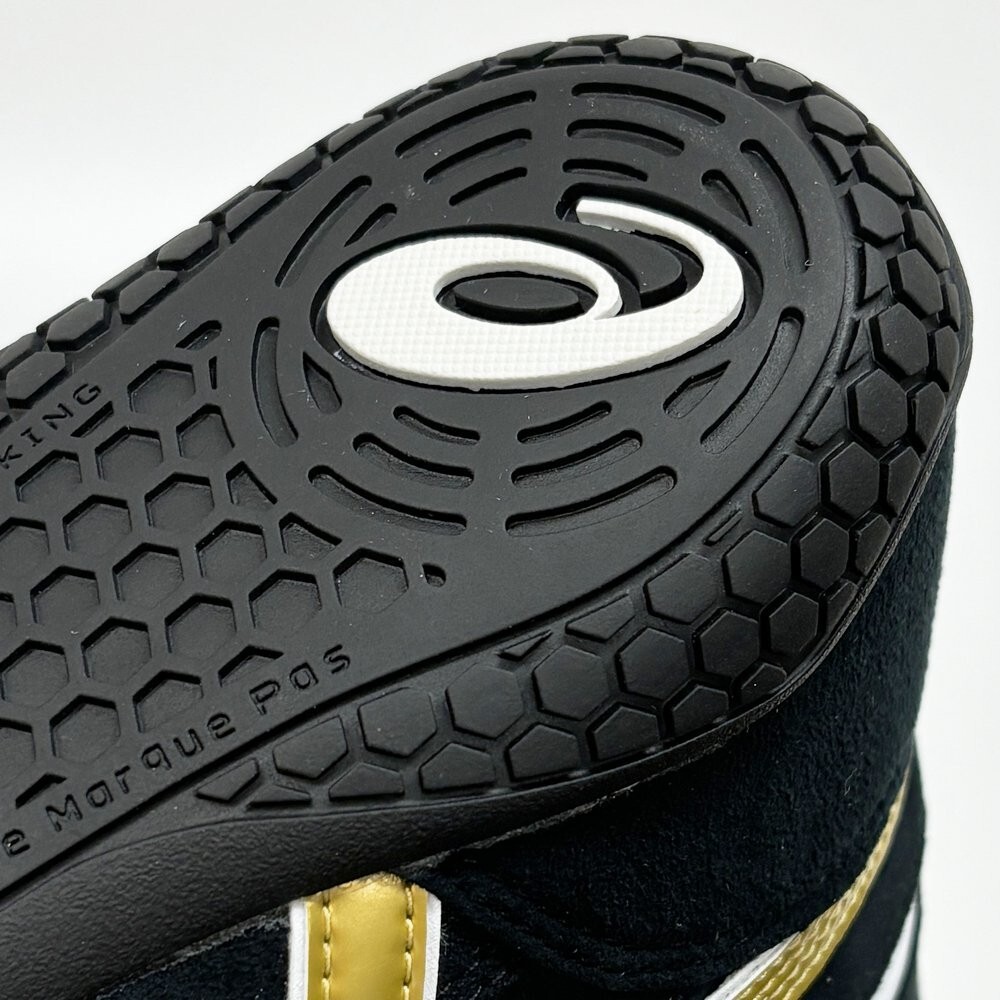 ASICS Wrestling Shoes 1083A001 Black x gold white edge Successor