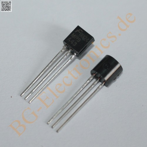 5 x MPSA43 NPN High Voltage Transistor 625mW 200mA 200V Fairchild TO-92 ...