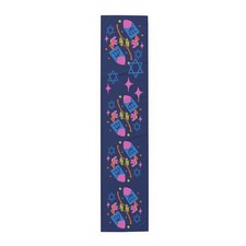 Hanukkah Table Runner, Festival of Lights Decor, Menorah, Cotton Poly Blend,