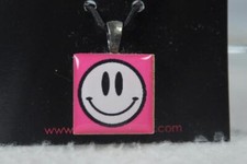 LifeTiles Pendant By Demdaco Made In USA 'Pink-Smily Face' NEW In Package