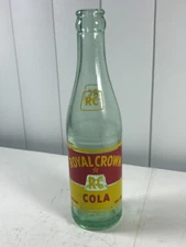 1 - Rare Vintage Royal Crown RC Cola Soda Bottle Glass 8oz Bottle Collectable