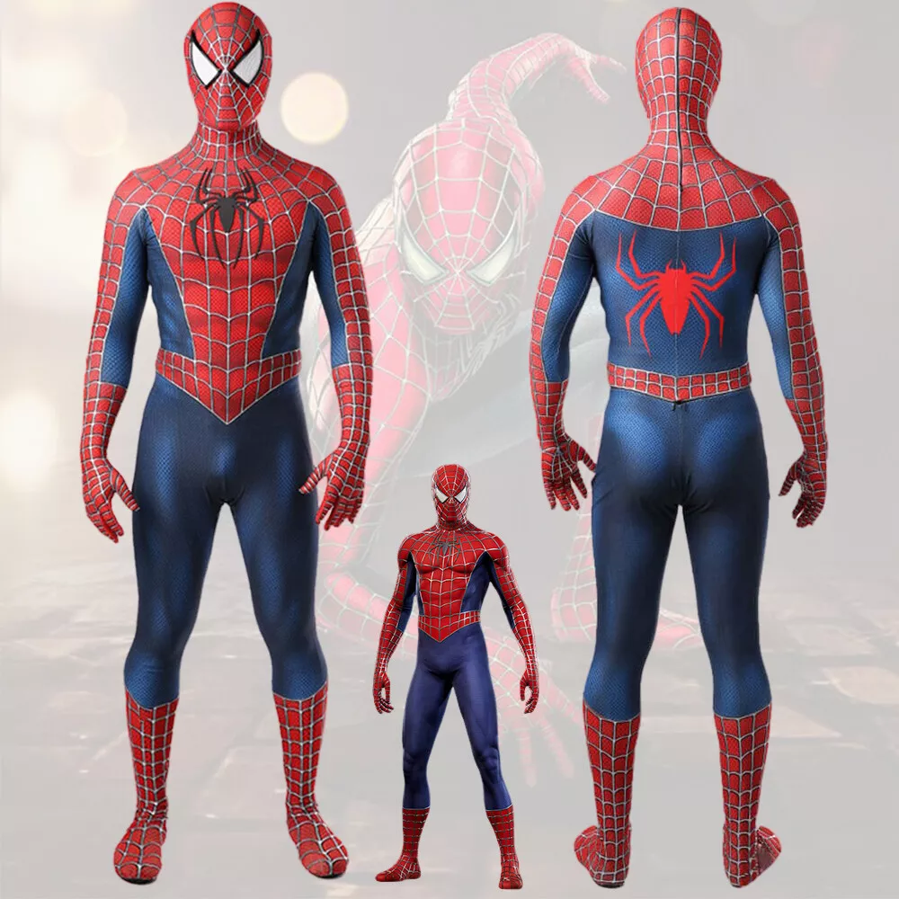 Spider Man Cosplay Bodysuit Spider Man 2 costume Tobey Maguire Suit Version