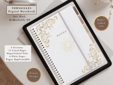 Luxury DIGITAL Notebook Journal Lined/Plain Paper iPad Android Instant Download