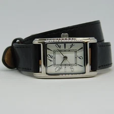 Silver Tone Case Long Band Quartz Analog Women's Watch New Battery