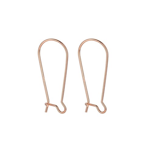 3 pares de fornituras de pendientes de gancho largo de alambre de oreja de riñón de plata de ley A4325 - Imagen 18 de 19