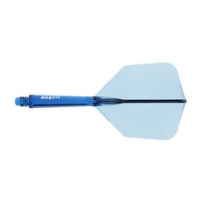 CUESOUL ROST 77 Dart Shaft and Flight Combo,Big Wing Shape,Set of 3-Blue
