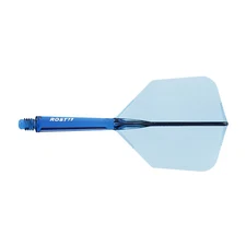 CUESOUL ROST 77 Dart Shaft and Flight Combo,Big Wing Shape,Set of 3-Blue