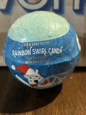 NEW BATH BODY WORKS RAINBOW SWIRL CANDY BATH FIZZ BATH BOMB 4 OZ
