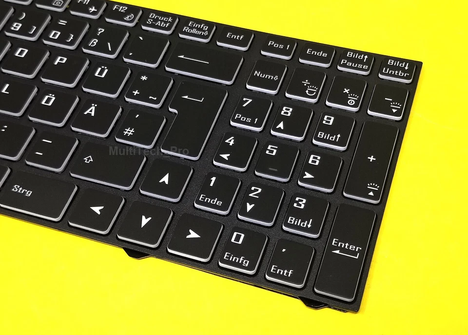 DE Tastatur Clevo NJ51CU NJ51GU NJ51LU NJ51MU NJ51ZU NJ70CU NJ70MU - Beleuchtung - Bild 2 von 3