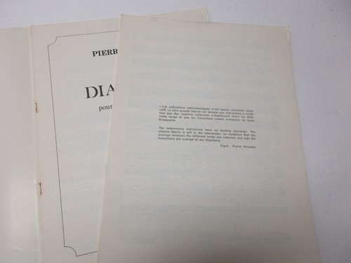 Partitura musical transatlántica de fagote y piano de diálogo Pierre Wissmer - Imagen 2 de 4
