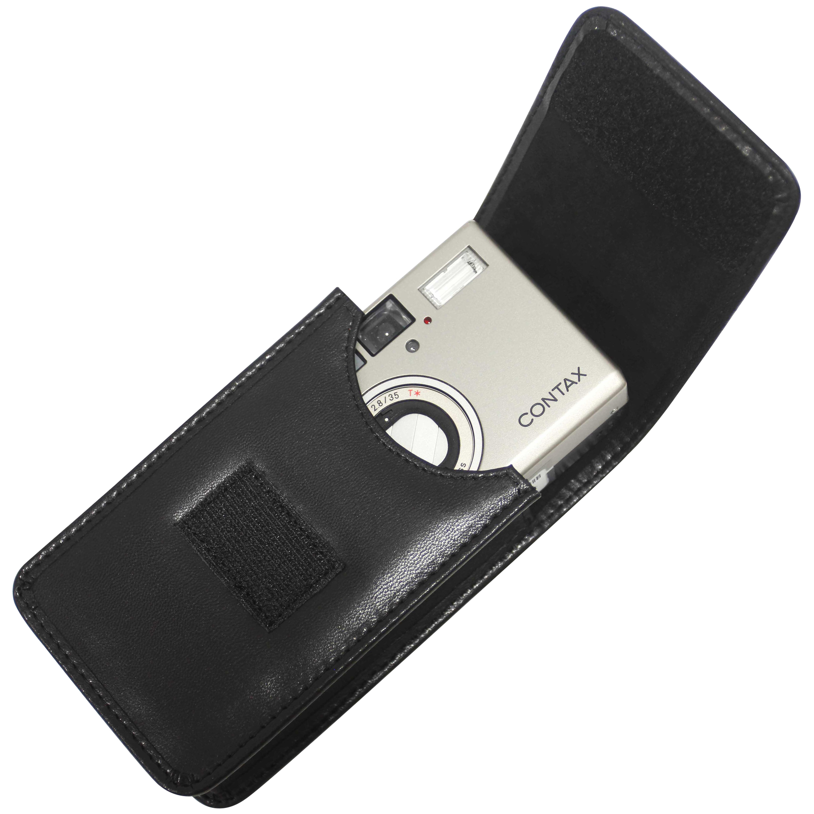 Leather Camera Case Pouch Protective Bag Black For Contax TVS3 TVS2 TVS1 T2  T3