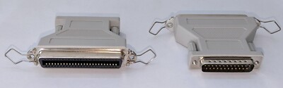 SCSI Adapter extern 50CN (f) auf DSUB25 SUB-D25 (m) SCSI Konverter *NEU + OVP*