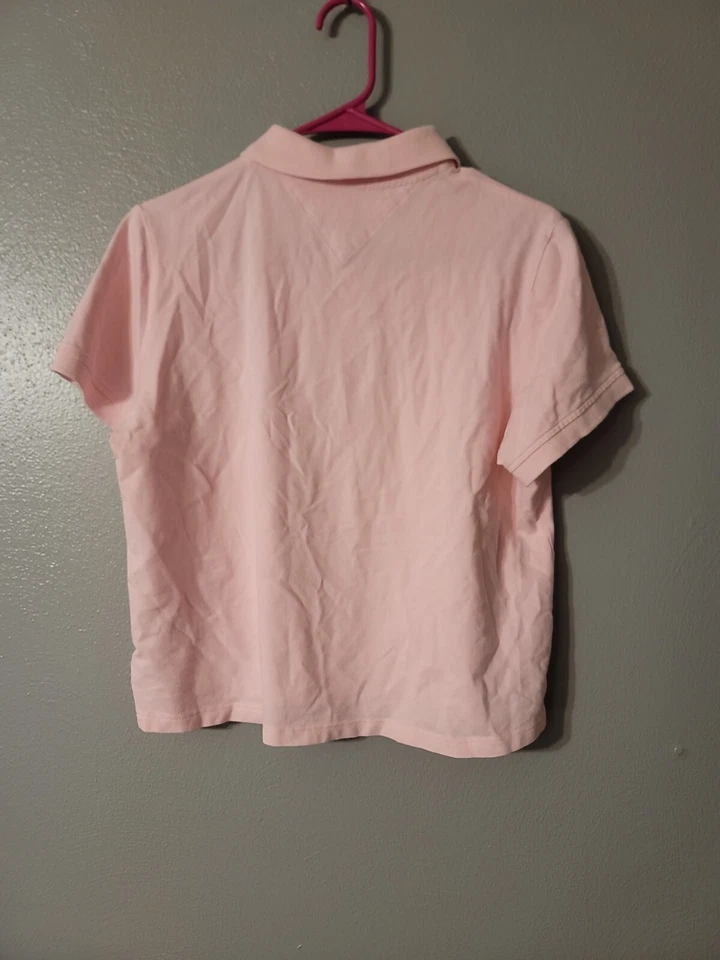 Polo Tommy Hilfiger Golf Niñas Rosa Manga Corta Talla XL Foto 3 de 4