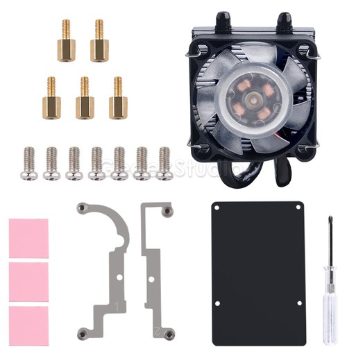 Low-Profile Ice Tower Cooling Fan Metal Case RGB LED Light for Raspberry Pi 4 B - Picture 4 of 17