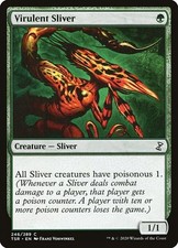 Virulent Sliver 1x MtG Time Spiral Remastered SP/NM