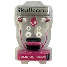 Skullcandy Smokin' Buds Earphones in Ear Wired 3.5mm Pink NEW SEALED