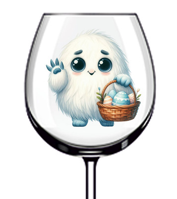 12x Ostern Cartoon Monster Vinyl Aufkleber Abziehbild Becher Weinglas Flasche Becher Tasse