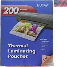200-Pack 5 Mil Thermal Laminating Pouches - Letter Size