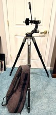 FotoPro EGL-94 E9 Eagle 4-Section Carbon Fiber Tripod, Gimbal Head  LH-10A Arca