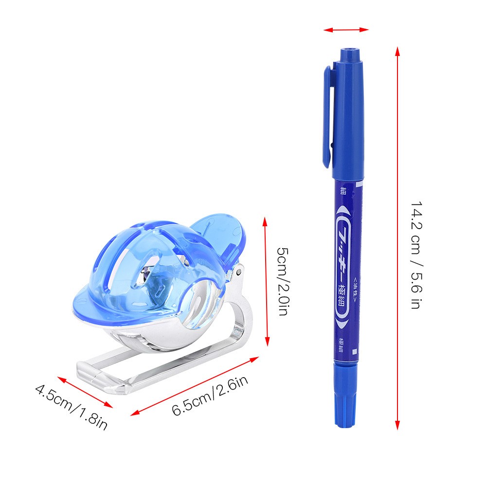 Ball Liner Line Marker Drawing Template Alignment Tool With Pen Accessories