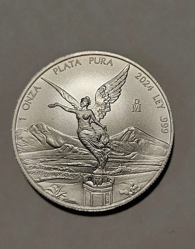2024 Mexico Un Onza 1 Ounce Silver Liberdad .999 Bullion Round