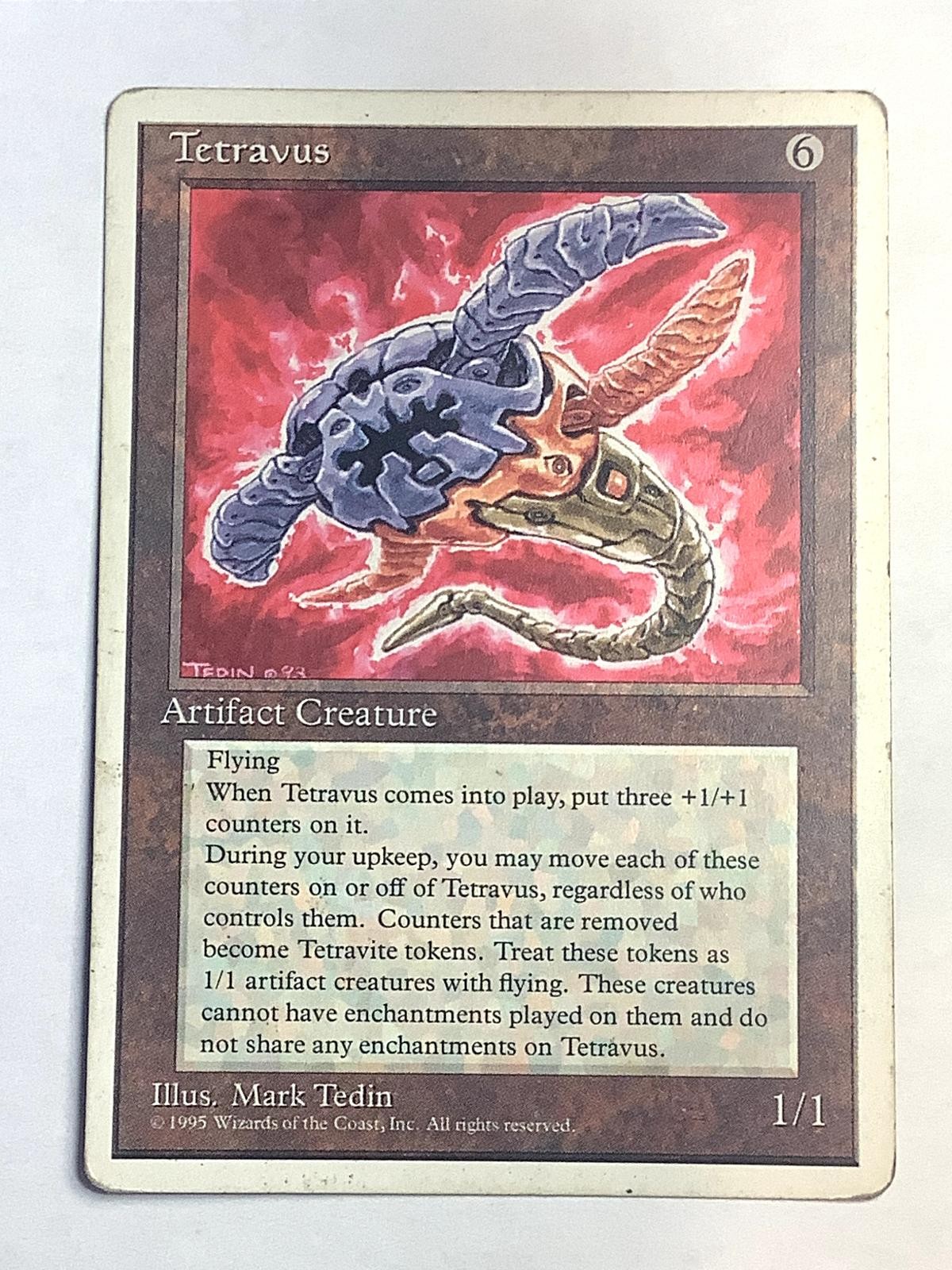 Tetravus Rare Fourth Edition Magic: The Gathering Lightly Played