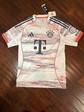 adidas Men's Bayern Munich 25/26 Away Jersey - White/Orange/Gray
