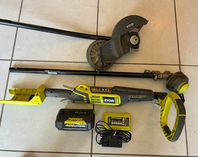 #ad #ad RYOBI 40V Expand It RY40006 USED INCLUDES STRING TRIMMER EDGER AND BATTERY $199.00