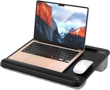 Besign LT08 Portable Laptop Stand with Pillow Cushion Fits up to 14" Black Gray
