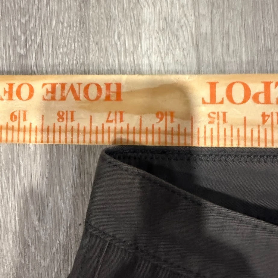 Calvin Klein Dress Pants Mens 34x32 Gray Straight Fit Cotton Slacks - Image 4 of 4