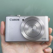 Canon PowerShot S110 12.1MP Compact Digital Camera Silver Multi-Language Used