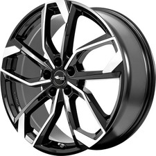 4x Alufelgen RC-DESIGN RC34 Schwarz Glanz Voll-Poliert (SGVP) 6,5x16 ET45 LK5 11