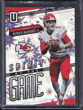 2019 Panini Unparalleled Patrick Mahomes II Spirit of The Game Impact /75 Chiefs