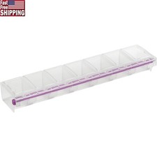 Plastic Storage Box W/ 7 Locking Compartments Organizer Beads Buttons Craft New