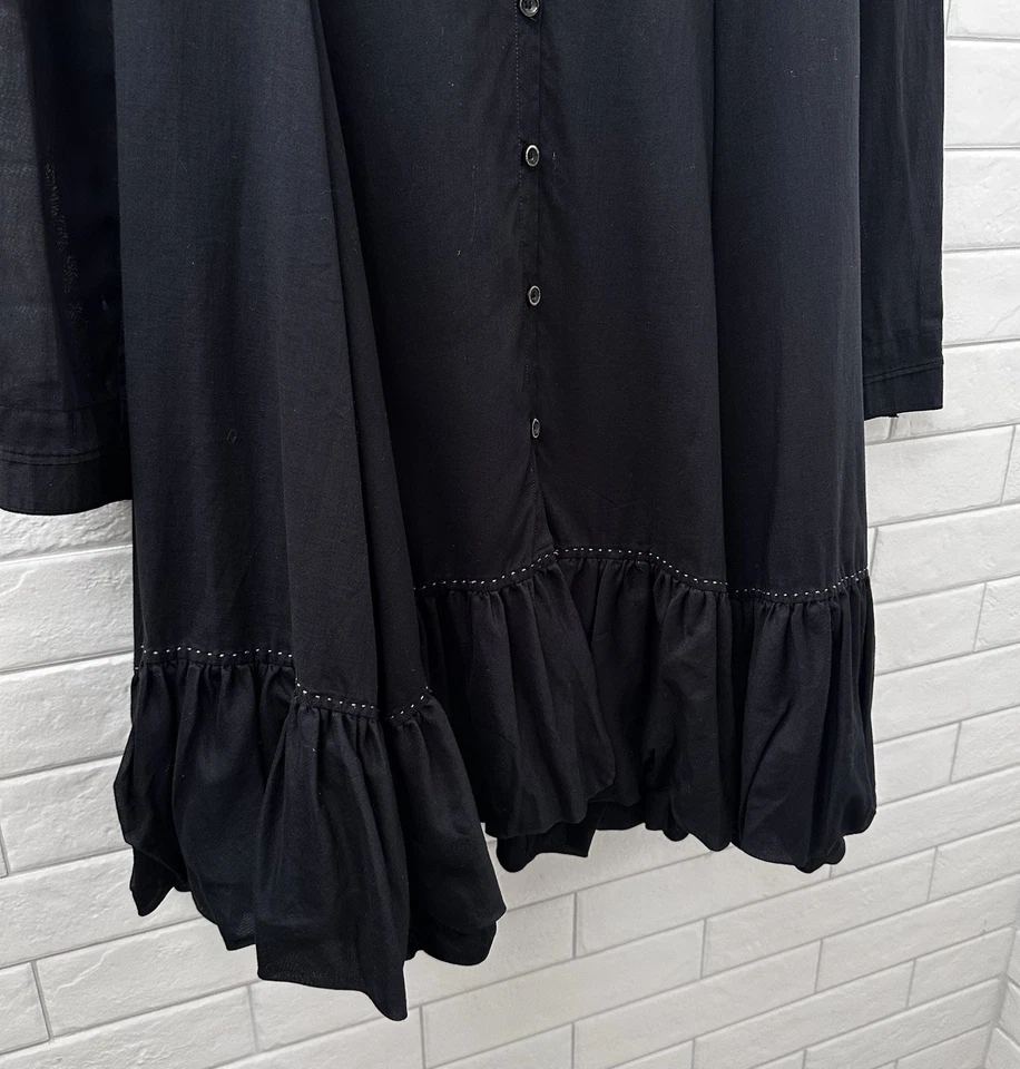 Marithe Francois Girbaud Ladies Avant Garde Black Long Sleeve Dress Size M - Image 3 of 4