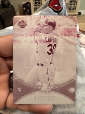 2016 Bowman Platinum #69 Michael Conforto Rookie 1/1 Printing Plate Magenta Mets