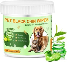 Pet Eye Face Wipes for Dogs Cats Aloe Vera Moisturizing, PH-Balanced,
